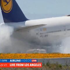 Viral video of Lufthansa plane bouncing off LAX runway confirmed to be training flight