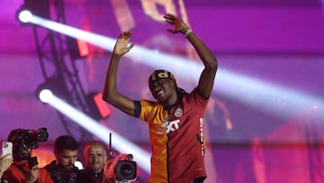 Osimhen durante la celebración del título liguero del Galatasaray.