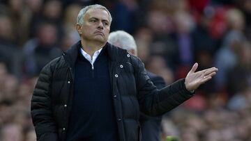 Jose Mourinho, en el partido ante el Stoke City.
