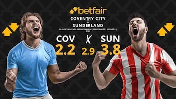 Coventry City vs. Sunderland: horario, dónde ver, pronósticos y cuadro