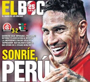 La prensa, de Guerrero: "Eterno, vale por dos o va por ti, Perú"