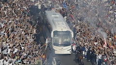 Real Madrid fans out in force ahead of Manchester City clash