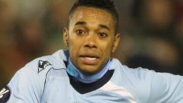 Robinho con el Manchester City
