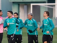 Llorente, Cucho y Bartra, en la sesión.