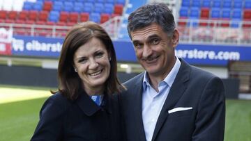 José Luis Mendilibar y Amaia Gorostiza.