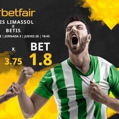 Aris Limassol FC vs. Real Betis Balompié: horario, TV, estadísticas, clasificación y pronósticos