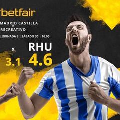 Real Madrid Castilla vs. Recreativo de Huelva: horario, TV, estadísticas, clasificación y pronósticos