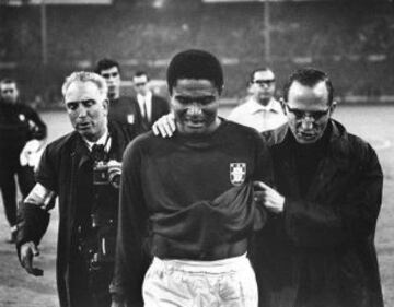 Eusebio, leyenda portuguesa, convirtió 552 goles durante su carrera. ídolo de Benfica y goleador del Mundial de 1966.