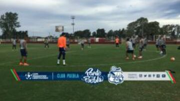 Entrenamiento en Argentina del Puebla FC