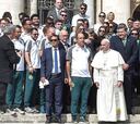El Papa Francisco se reunió con los jugadores de Chapecoense
