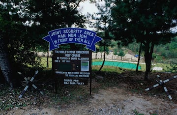 Con un único hoyo de par 3, este campo está situado en Panmunjom, una zona desmilitarizada en la frontera entre Corea del Sur y Corea del Norte. La existencia de minas antipersona hizo que la revista Sport Illustrated lo catalogase como el hoyo más peligroso del mundo.  