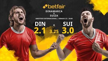 Dinamarca vs. Suiza: horario, TV, estadísticas, clasificación y pronósticos