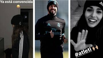 Isco presume de convertir a Sara S&aacute;lamo al madridismo y ella lo explica as&iacute;. Foto: Instagram