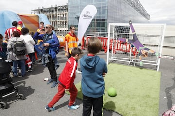 El primer día del niño en el Wanda Metropolitano