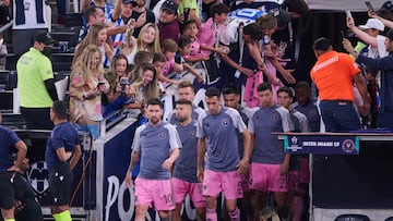  Lionel Messi of Inter Miami during the quarterfinals second  leg match between Monterrey and Inter Miami as part of the CONCACAF Champions Cup 2024, at BBVA Bancomer Stadium on April 10, 2024 in Monterrey, Nuevo Leon Mexico.