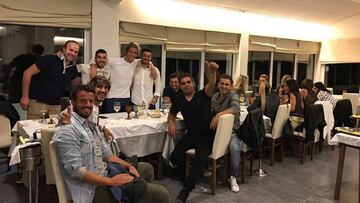 Coentrao ya ha aparecido... con sus amigos en Portugal