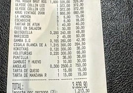 Se gasta 3.600 euros en uno de los mejores restaurantes de Valencia y deja su reseña: “Local modesto, casi clandestino”