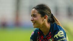 Scarlett Camberos of America during the game Pachuca vs America, corresponding to First leg match of Quarterfinals of the Torneo Clausura Grita Mexico C22 of Liga BBVA MX Femenil, at Hidalgo Stadium, on May 05, 2022.

<br><br>

Scarlett Camberos de America durante el partido Pachuca vs America, correspondiente al partido de Ida de Cuartos de Final del Torneo Clausura Grita Mexico C22 de la Liga BBVA MX Femenil, en el Estadio Hidalgo, el 05 de Mayo de 2022.