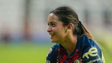 Scarlett Camberos of America during the game Pachuca vs America, corresponding to First leg match of Quarterfinals of the Torneo Clausura Grita Mexico C22 of Liga BBVA MX Femenil, at Hidalgo Stadium, on May 05, 2022.
<br><br>
Scarlett Camberos de America durante el partido Pachuca vs America, correspondiente al partido de Ida de Cuartos de Final del Torneo Clausura Grita Mexico C22 de la Liga BBVA MX Femenil, en el Estadio Hidalgo, el 05 de Mayo de 2022.