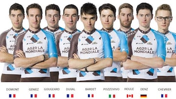 Romain Bardet, tercer clasificado en el pasado Tour de Francia, tendrá como principal escudero a Domenico Pozzovivo en la próxima Vuelta a España.