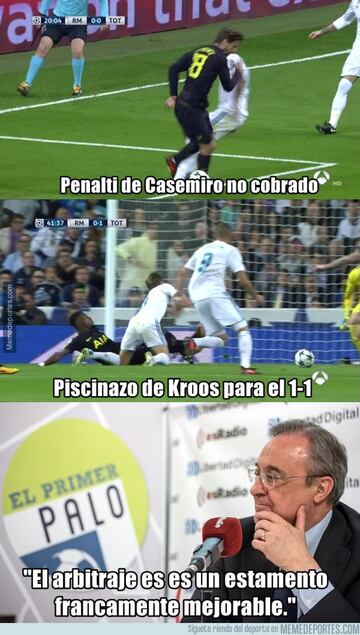 Los mejores memes del Real Madrid-Tottenham