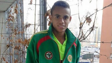 Luis Díaz en la Selección Colombia Indígena con 18 años