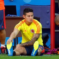 James Rodríguez es la gran duda de Colombia ante Inglaterra