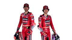 Francesco Bagnaia y Enea Bastianini en la presentación de la nueva Ducati para la temporada 23.