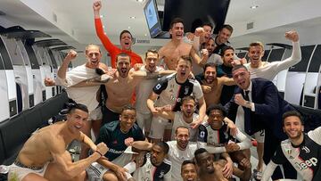 La Juventus celebró así su triunfo sobre el Inter.