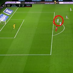 La genialidad de Iago Aspas en el 3-2 del Celta al Sevilla