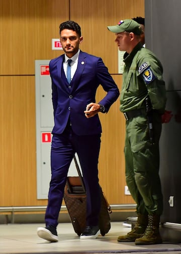 Los jugadores de la Selección Colombia llegan a Kazán, ciudad sede de concentración del equipo durante el Mundial de Rusia 2018.