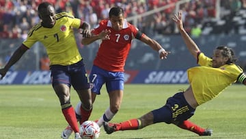 Así fue el último triunfo de Colombia sobre Chile en 2012.