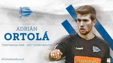 El Alavés refuerza su portería con la cesión de Adrián Ortolá