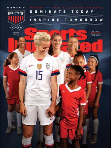 La selección estadounidense de fútbol femenino, campeona del mundo, con Megan Rapinoe a la cabeza, fueron portada de la revista Sports Illustrated, siendo toda una fuente de inspiración para los más jóvenes.