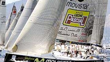 El Movistar, durante la disputa de la jornada de ayer.