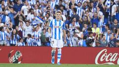 Odegaard, en un partido de la Real Sociedad.