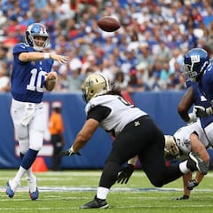 Los New York Giants vencen a los New Orleans Saints por un FG