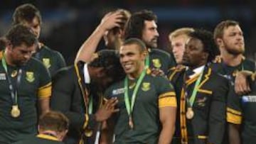 La selecci&oacute;n sudafricana de rugby gan&oacute; el bronce en el Mundial.