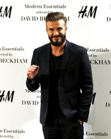 David Beckham regresa a Madrid para la presentaci車n de la nueva colecci車n de una conocida firma de ropa.