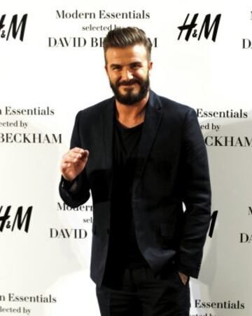 David Beckham regresa a Madrid para la presentación de la nueva colección de una conocida firma de ropa.