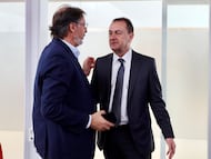 Loren Juarros, con el administrador judicial.