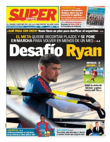 Portadas de la prensa deportiva