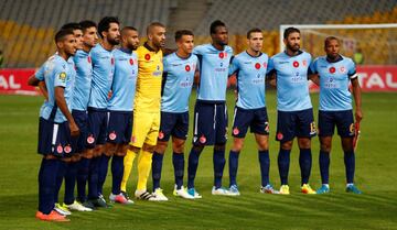 Soccer Football - CAF Champions League - Final - Al Ahly vs Wydad Casablanca - Borg El Arab Stadium, Alexandria, Egypt - October 28, 2017   Wydad players pose for the pre match photograph  