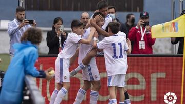 Edu Valent¨ªn, h¨¦roe del Madrid en las semis de LaLiga Promises