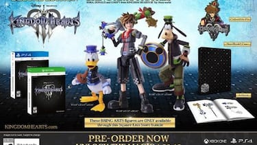 Así son las ediciones coleccionista de Kingdom Hearts 3