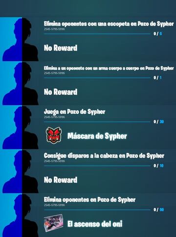 Misiones de SypherPK, de la Serie de Ídolos en Fortnite Temporada 4