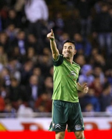 Charles celebra el gol marcado ante el Deportivo. 0-1.