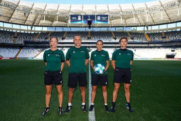 Manuela Nicolosi, Cuneyt Cakir, Stephanie Frappart and Michelle O'Neill.