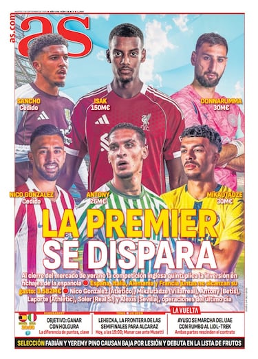 Las portadas de AS de septiembre