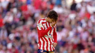 João Félix, durante el Atlético-Espanyol en el que logró el gol del empate.